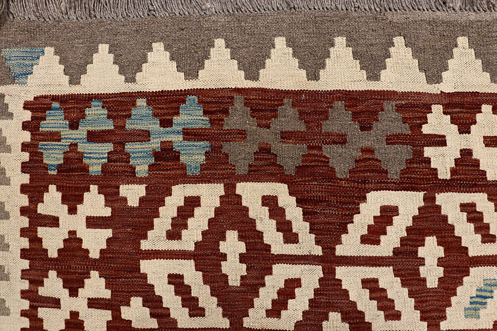 Multi Colored Kilim 6' 8 x 9' 11 - No. 66930 - ALRUG Rug Store