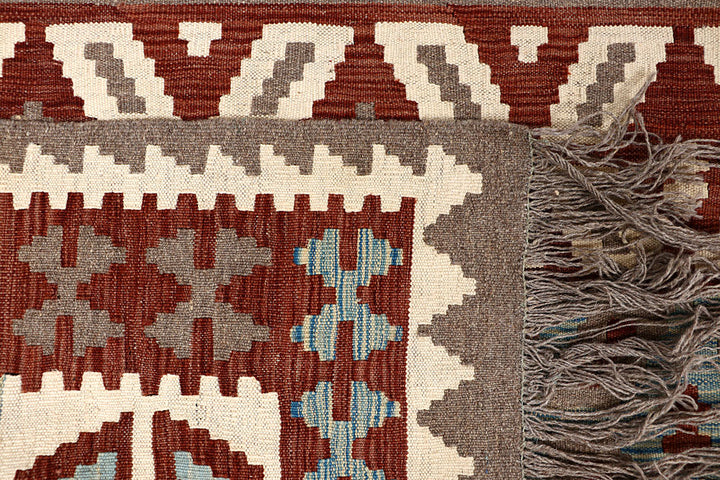 Multi Colored Kilim 6' 8 x 9' 11 - No. 66930 - ALRUG Rug Store