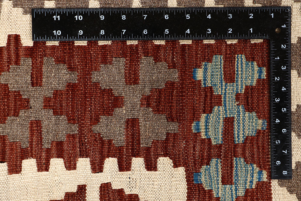 Multi Colored Kilim 6' 8 x 9' 11 - No. 66930 - ALRUG Rug Store