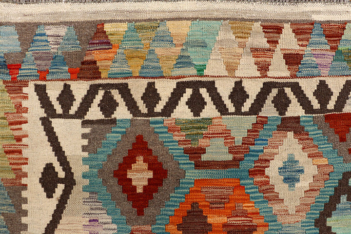 Multi Colored Kilim 6' 8 x 9' 8 - No. 66932 - ALRUG Rug Store