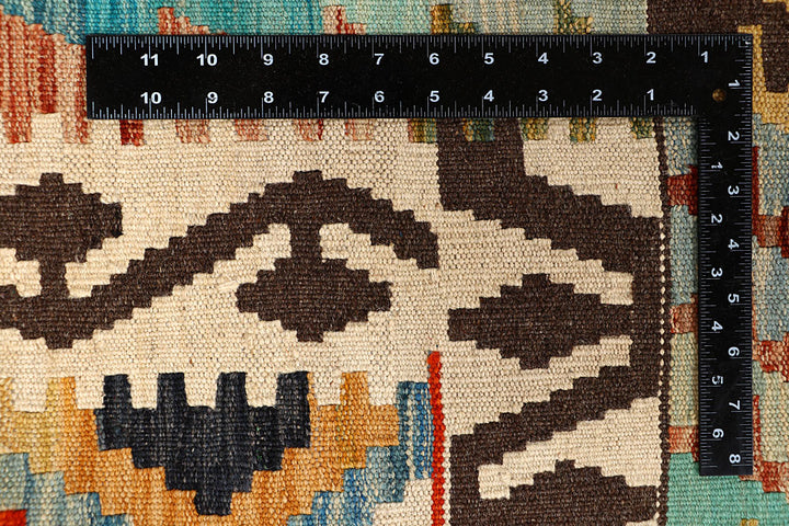 Multi Colored Kilim 6' 8 x 9' 8 - No. 66932 - ALRUG Rug Store
