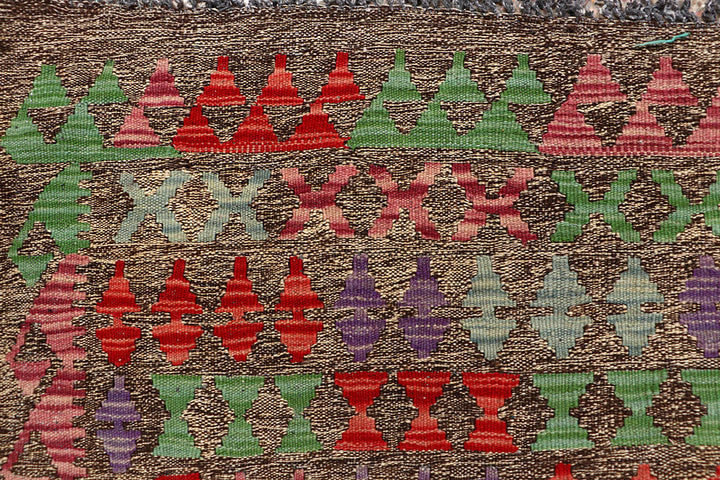 Multi Colored Kilim 6' 8 x 9' 9 - No. 66933 - ALRUG Rug Store