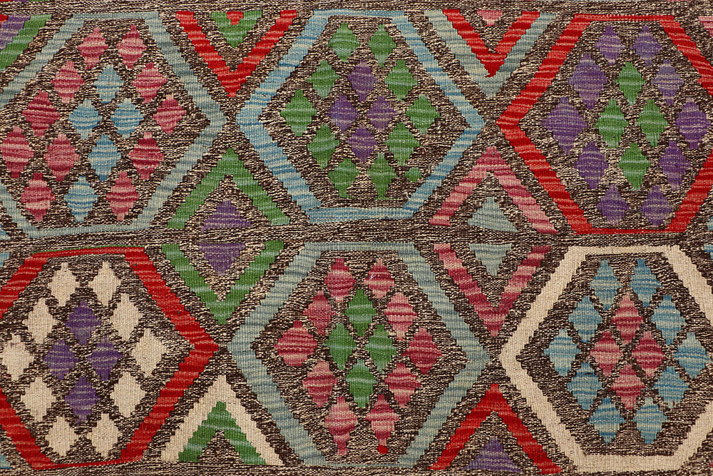 Multi Colored Kilim 6' 8 x 9' 9 - No. 66933 - ALRUG Rug Store
