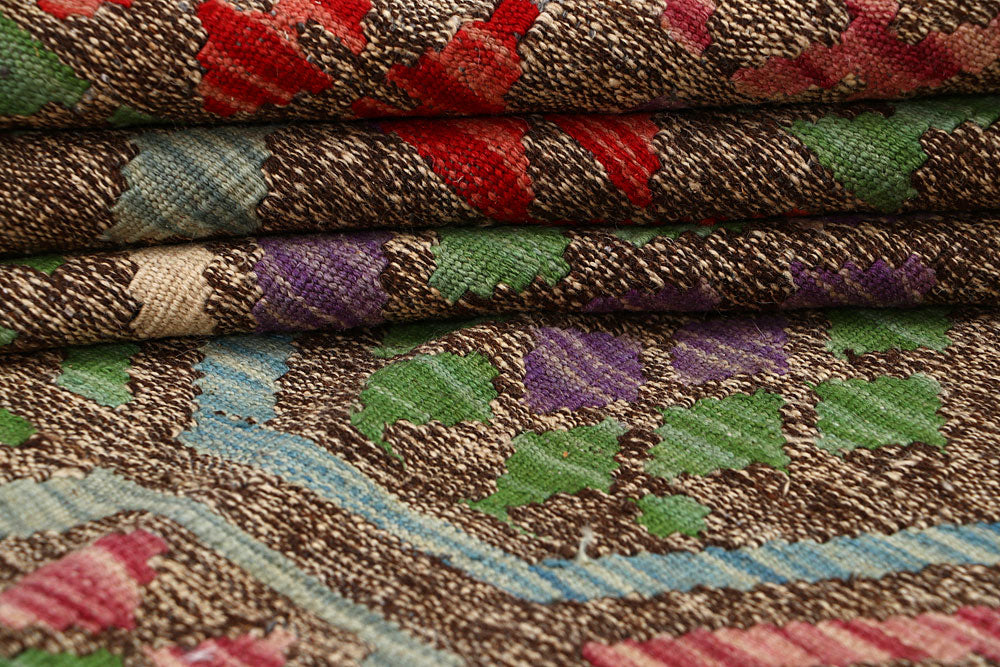 Multi Colored Kilim 6' 8 x 9' 9 - No. 66933 - ALRUG Rug Store