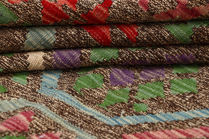 Multi Colored Kilim 6' 8 x 9' 9 - No. 66933 - ALRUG Rug Store