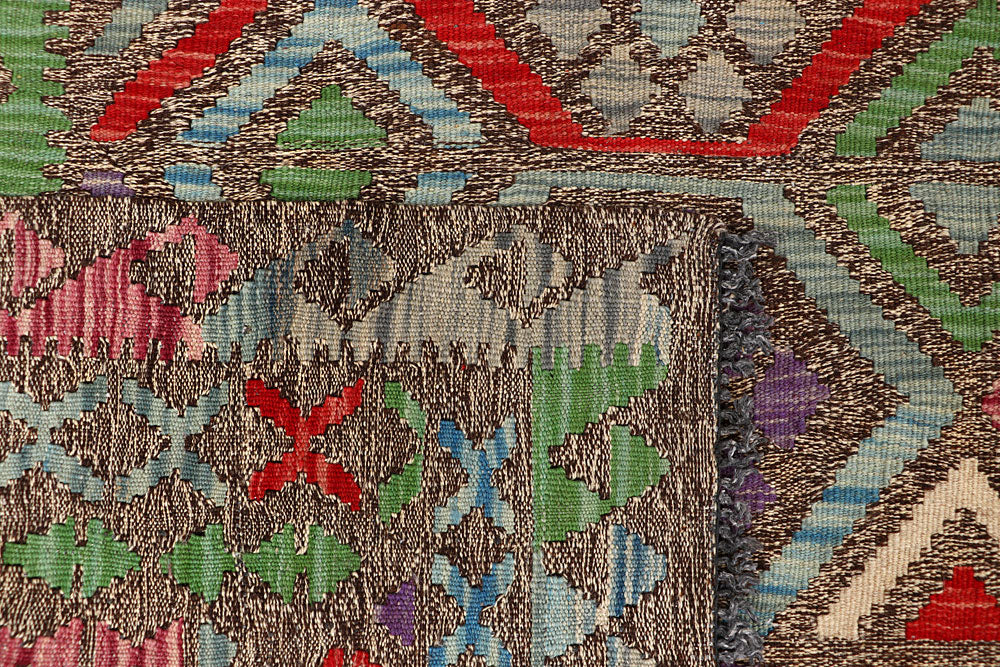 Multi Colored Kilim 6' 8 x 9' 9 - No. 66933 - ALRUG Rug Store