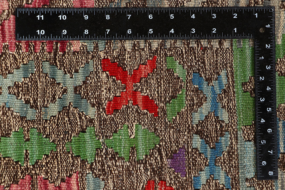 Multi Colored Kilim 6' 8 x 9' 9 - No. 66933 - ALRUG Rug Store