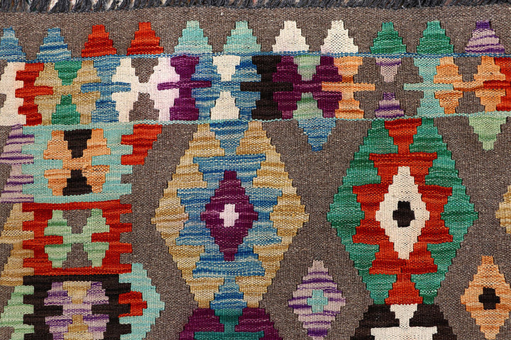Multi Colored Kilim 6' 5 x 9' 8 - No. 66934 - ALRUG Rug Store