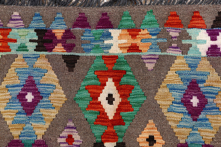 Multi Colored Kilim 6' 5 x 9' 8 - No. 66934 - ALRUG Rug Store