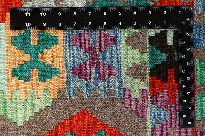 Multi Colored Kilim 6' 5 x 9' 8 - No. 66934 - ALRUG Rug Store