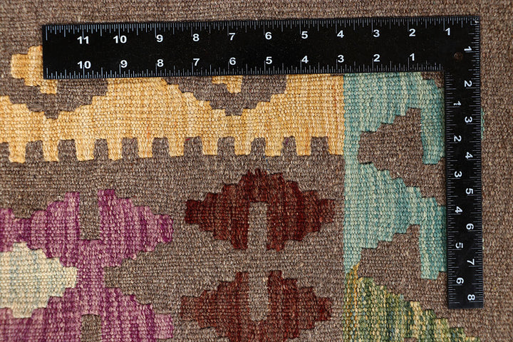 Multi Colored Kilim 6' 5 x 9' 9 - No. 66935 - ALRUG Rug Store