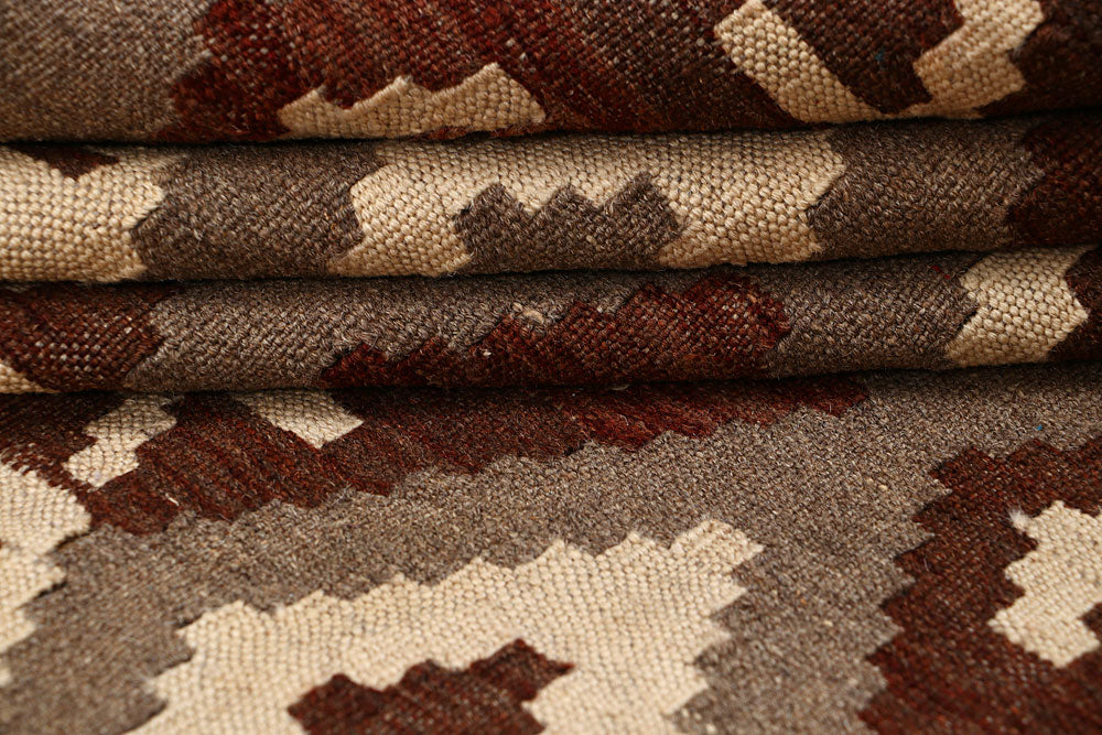 Multi Colored Kilim 6' 6 x 9' 5 - No. 66936 - ALRUG Rug Store