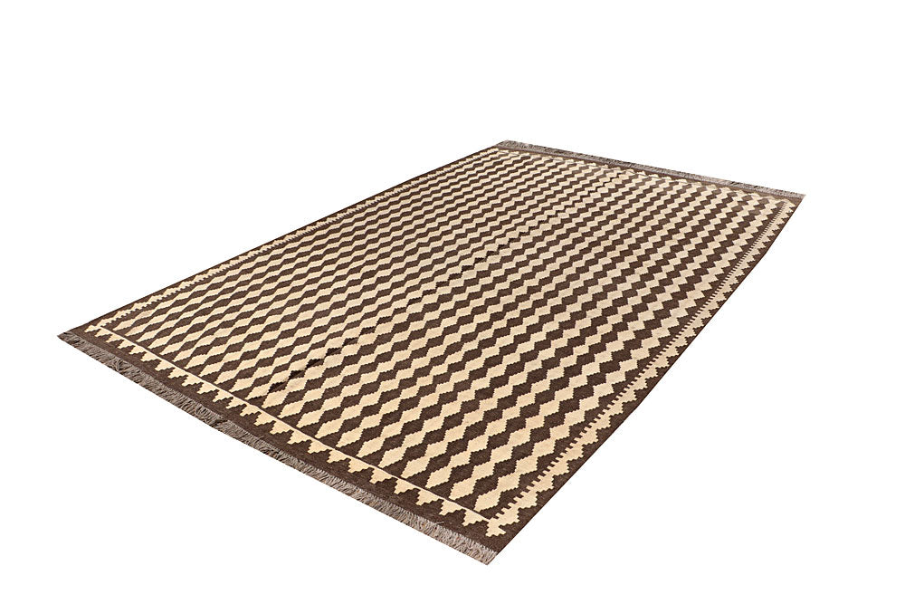 Multi Colored Kilim 6' 10 x 10' - No. 66937 - ALRUG Rug Store