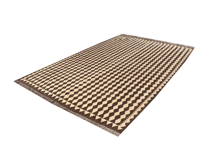 Multi Colored Kilim 6' 10 x 10' - No. 66937 - ALRUG Rug Store