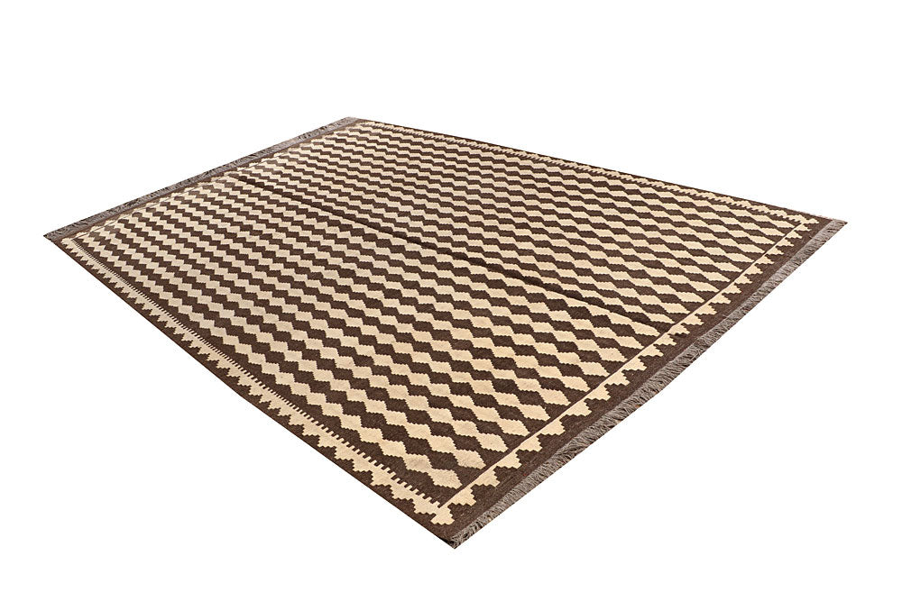 Multi Colored Kilim 6' 10 x 10' - No. 66937 - ALRUG Rug Store