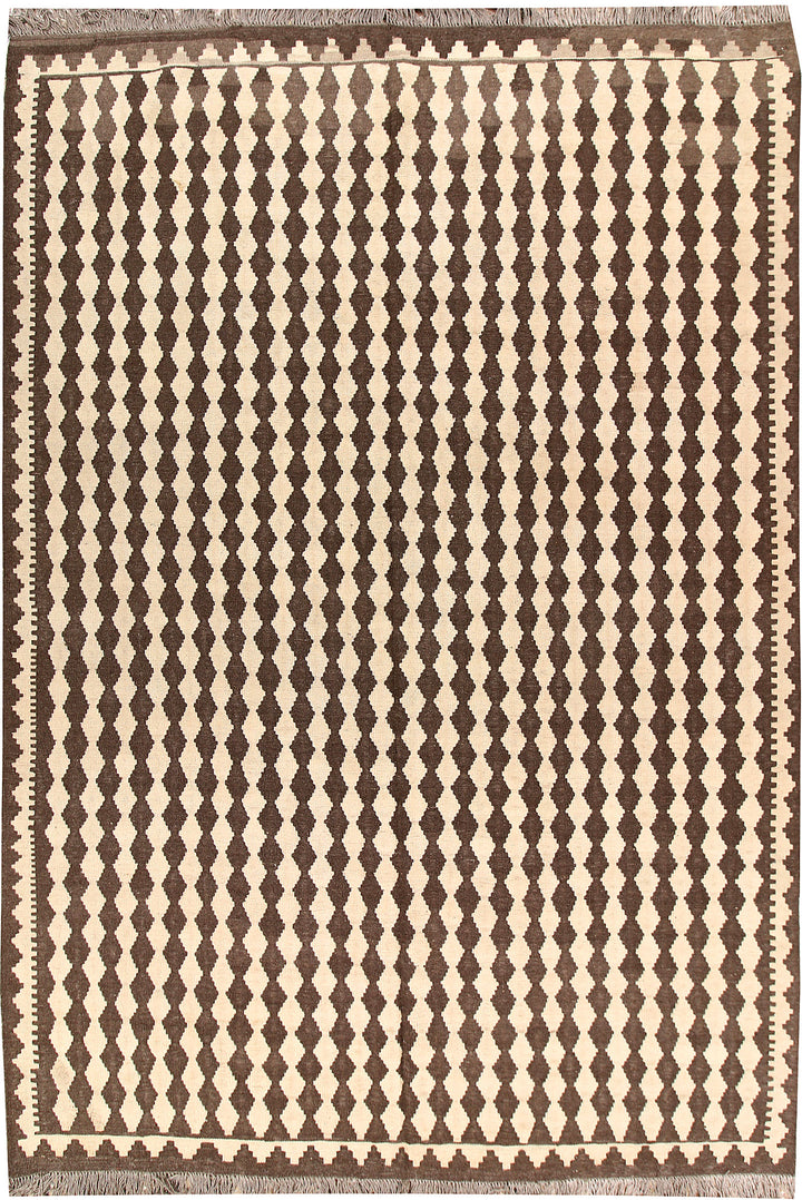 Multi Colored Kilim 6' 10 x 10' - No. 66937 - ALRUG Rug Store