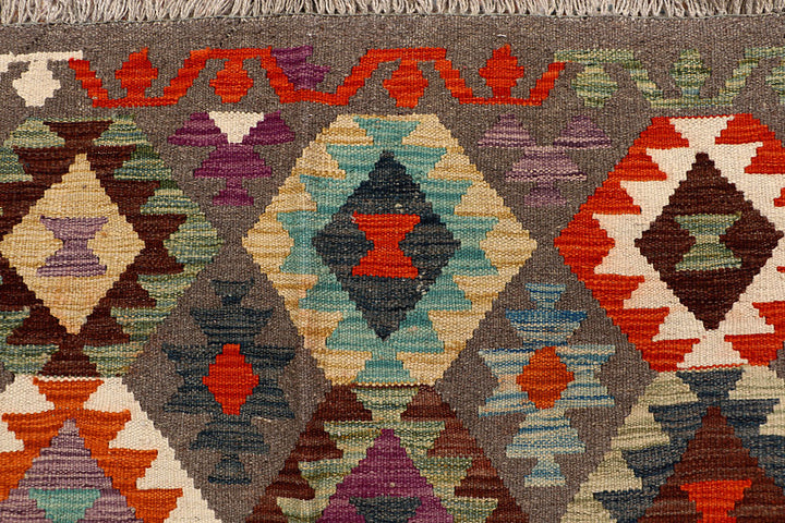 Multi Colored Kilim 6' 7 x 9' 10 - No. 66938 - ALRUG Rug Store