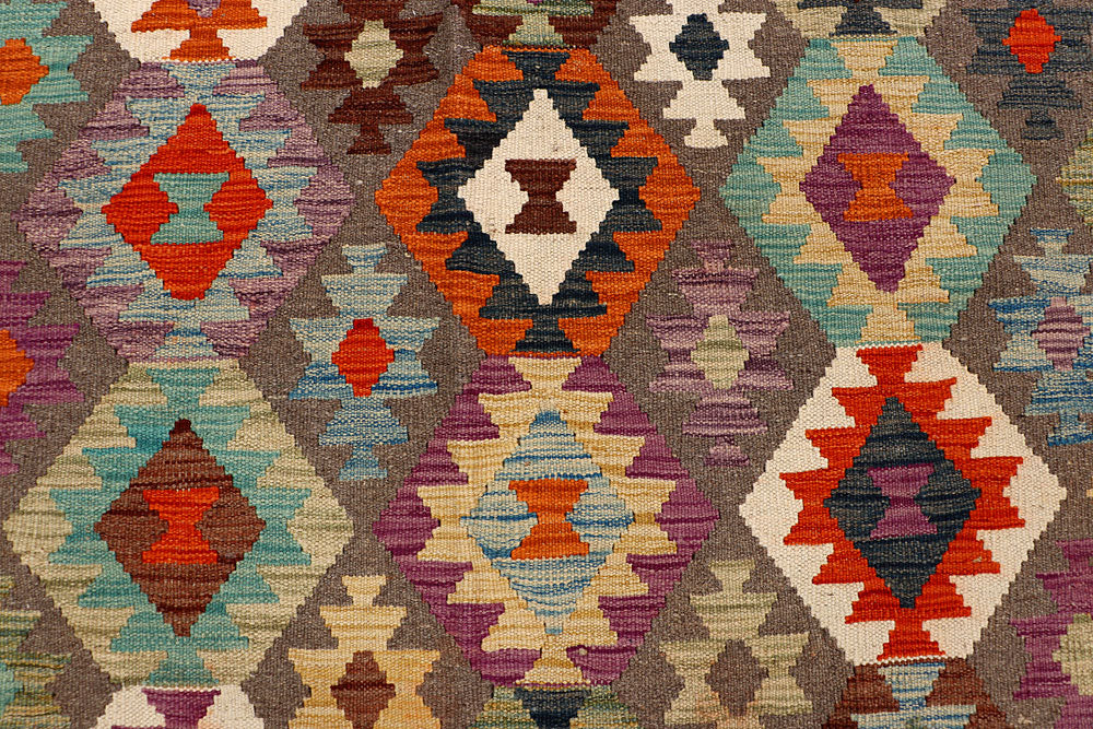 Multi Colored Kilim 6' 7 x 9' 10 - No. 66938 - ALRUG Rug Store
