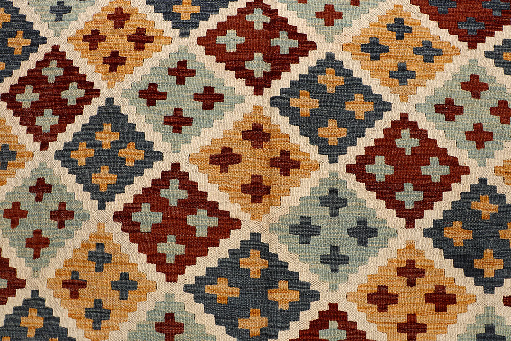 Multi Colored Kilim 6' 6 x 9' 8 - No. 66939 - ALRUG Rug Store