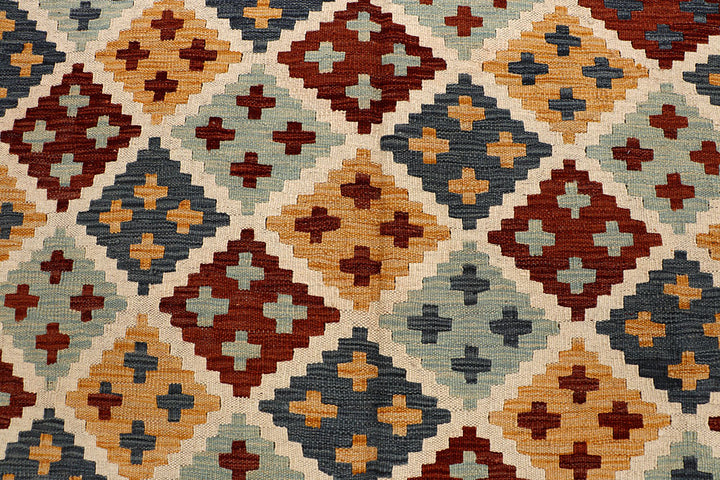 Multi Colored Kilim 6' 6 x 9' 8 - No. 66939 - ALRUG Rug Store