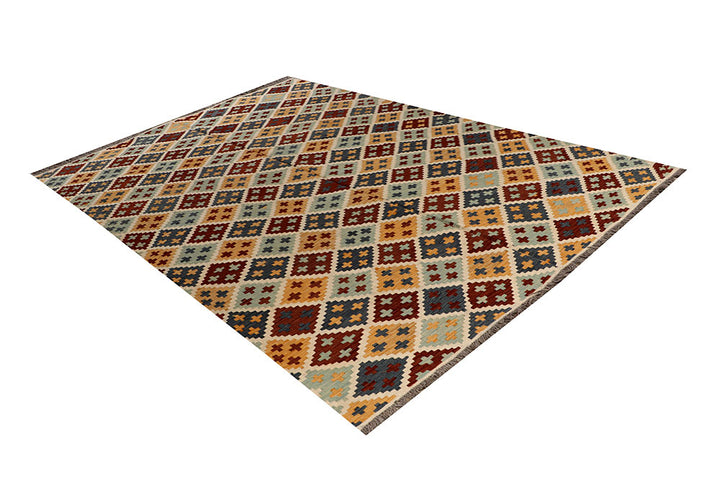 Multi Colored Kilim 6' 6 x 9' 8 - No. 66939 - ALRUG Rug Store