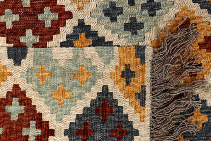 Multi Colored Kilim 6' 6 x 9' 8 - No. 66939 - ALRUG Rug Store