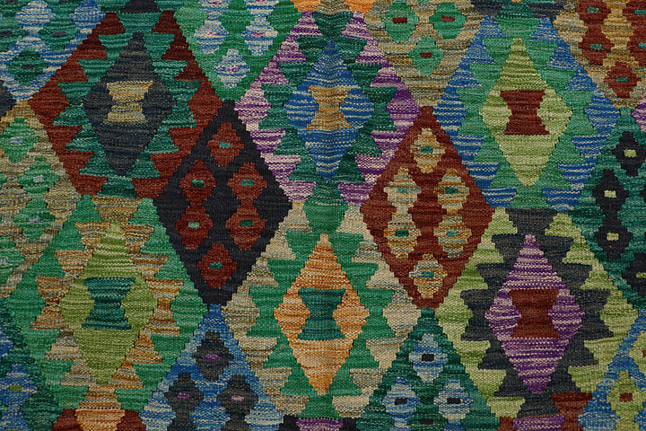 Multi Colored Kilim 6' 9 x 9' 6 - No. 66940 - ALRUG Rug Store