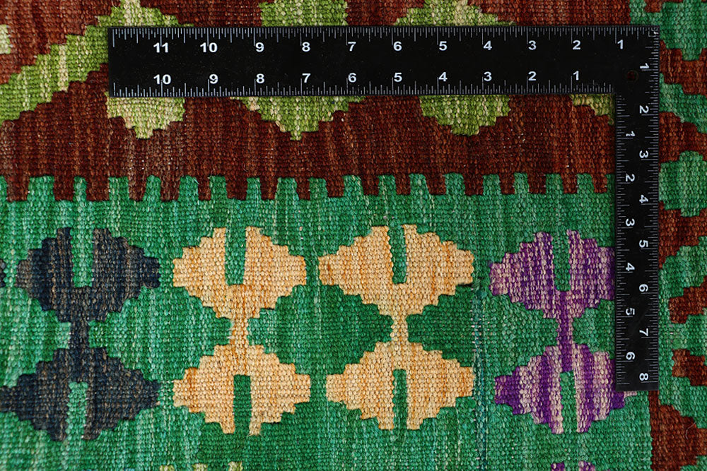 Multi Colored Kilim 6' 9 x 9' 6 - No. 66940 - ALRUG Rug Store