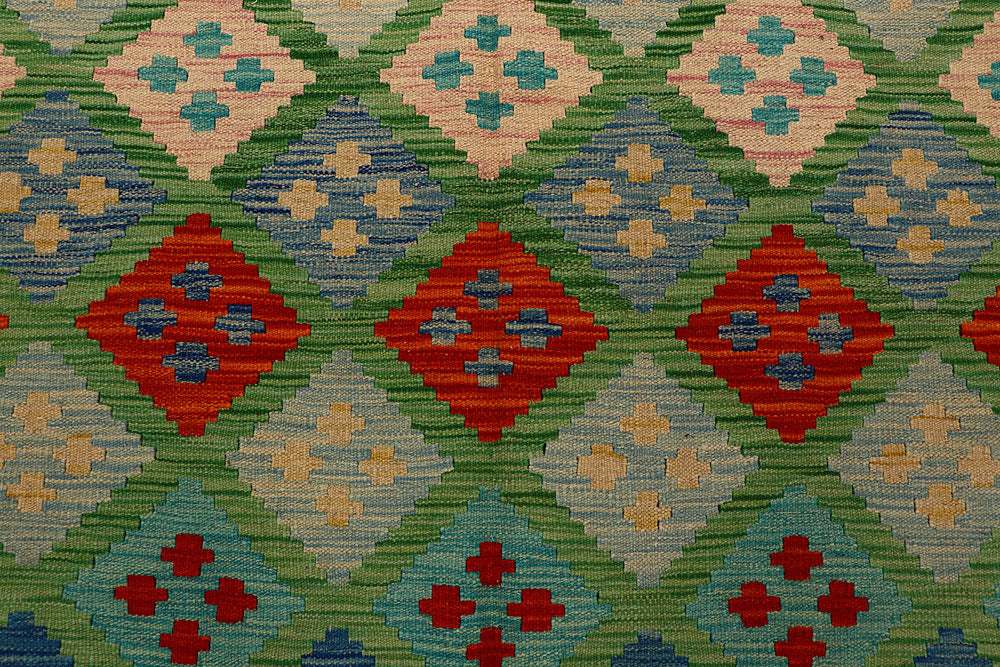 Multi Colored Kilim 6' 8 x 9' 9 - No. 66941 - ALRUG Rug Store