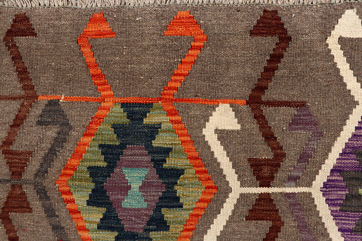 Multi Colored Kilim 6' 6 x 9' 9 - No. 66943 - ALRUG Rug Store