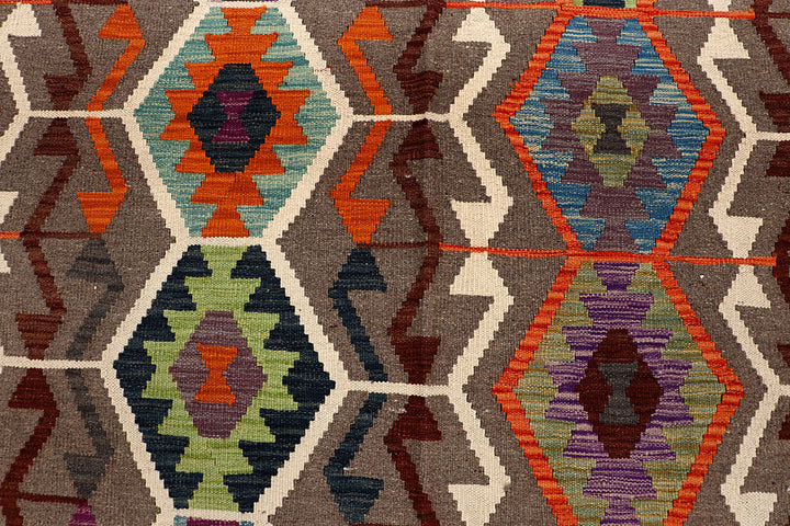 Multi Colored Kilim 6' 6 x 9' 9 - No. 66943 - ALRUG Rug Store