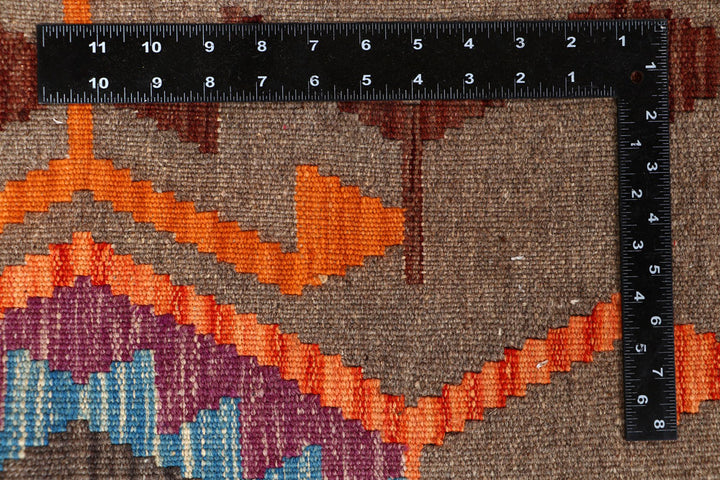 Multi Colored Kilim 6' 6 x 9' 9 - No. 66943 - ALRUG Rug Store