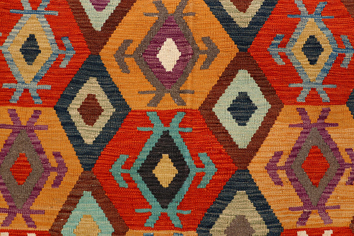 Multi Colored Kilim 6' 7 x 9' 8 - No. 66944 - ALRUG Rug Store