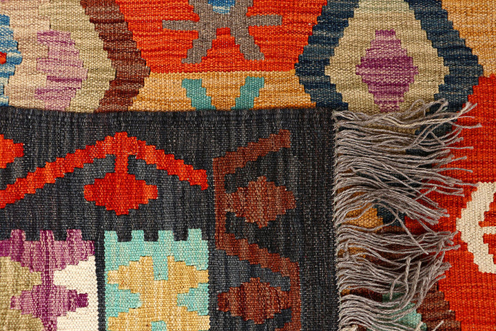 Multi Colored Kilim 6' 7 x 9' 8 - No. 66944 - ALRUG Rug Store
