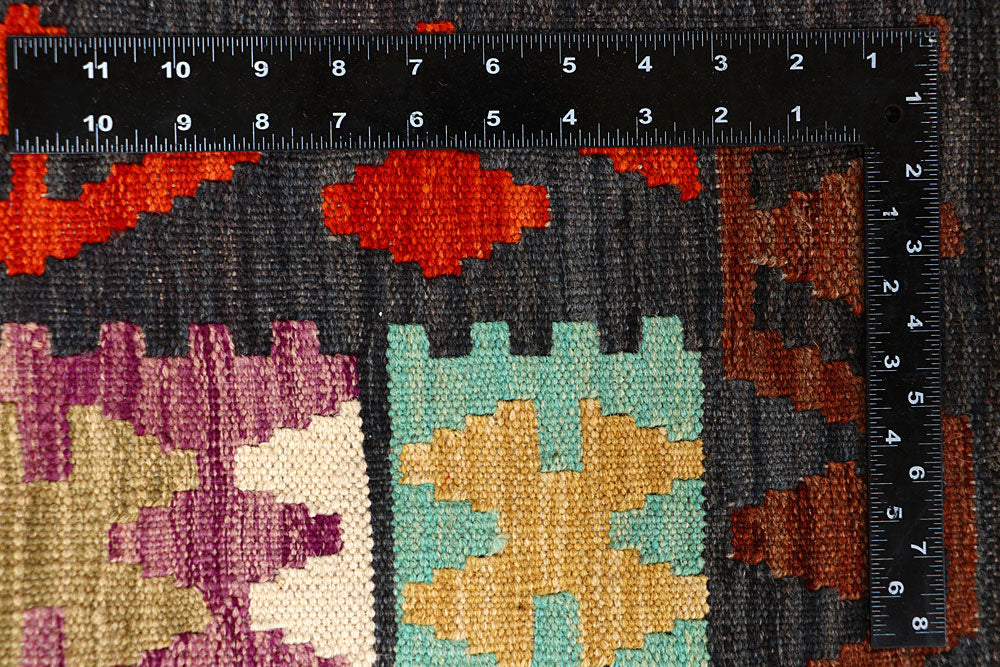 Multi Colored Kilim 6' 7 x 9' 8 - No. 66944 - ALRUG Rug Store