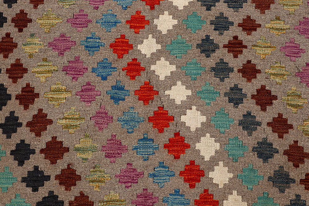 Multi Colored Kilim 6' 6 x 9' 9 - No. 66945 - ALRUG Rug Store