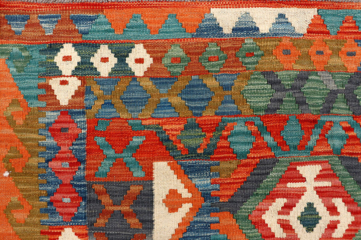 Multi Colored Kilim 6' 6 x 9' 7 - No. 66946 - ALRUG Rug Store