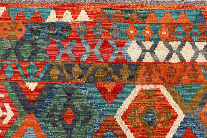 Multi Colored Kilim 6' 6 x 9' 7 - No. 66946 - ALRUG Rug Store