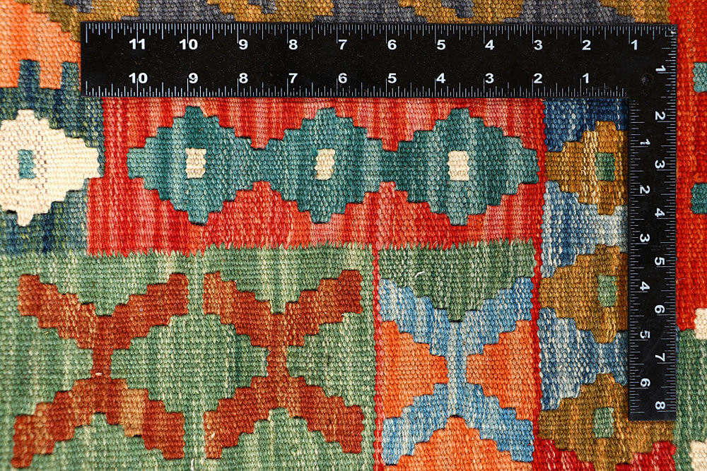 Multi Colored Kilim 6' 6 x 9' 7 - No. 66946 - ALRUG Rug Store