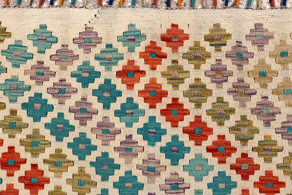 Multi Colored Kilim 6' 7 x 9' 7 - No. 66947 - ALRUG Rug Store