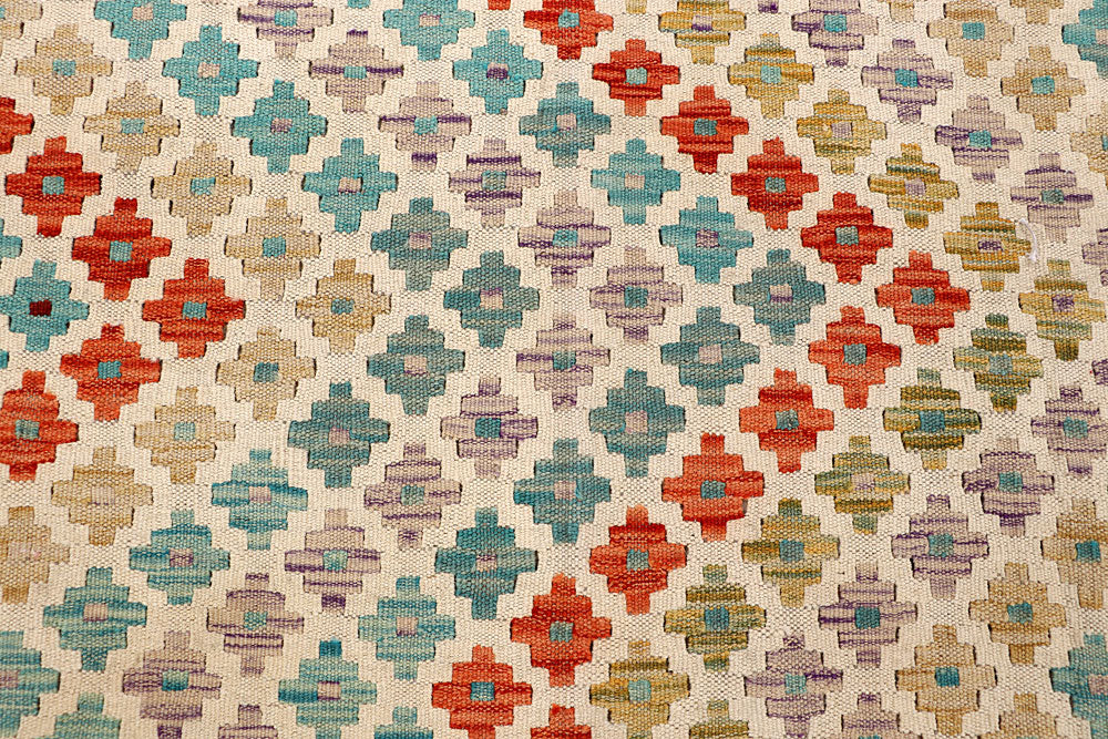 Multi Colored Kilim 6' 7 x 9' 7 - No. 66947 - ALRUG Rug Store