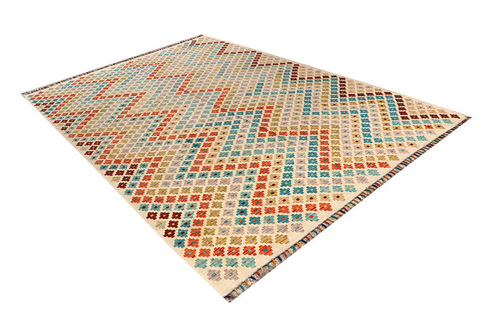 Multi Colored Kilim 6' 7 x 9' 7 - No. 66947 - ALRUG Rug Store
