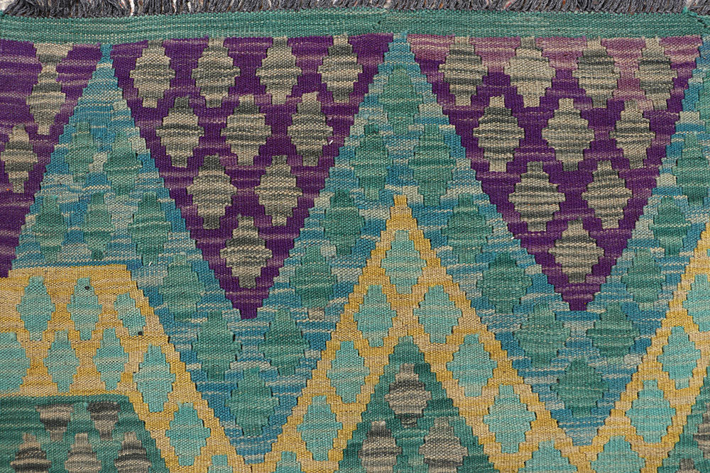 Multi Colored Kilim 8' 1 x 10' 11 - No. 66948 - ALRUG Rug Store