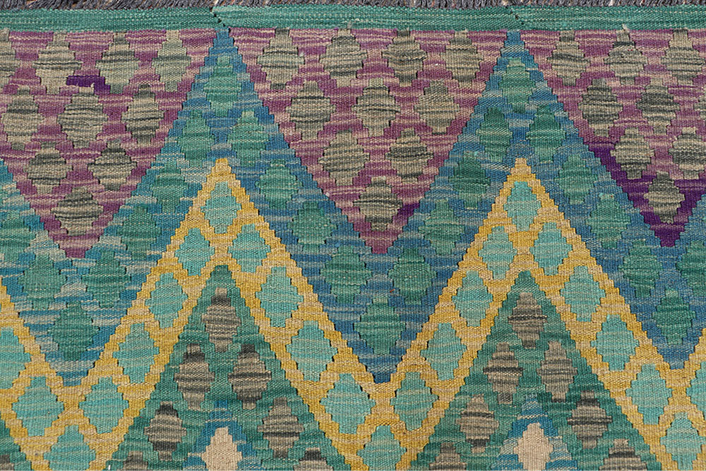 Multi Colored Kilim 8' 1 x 10' 11 - No. 66948 - ALRUG Rug Store