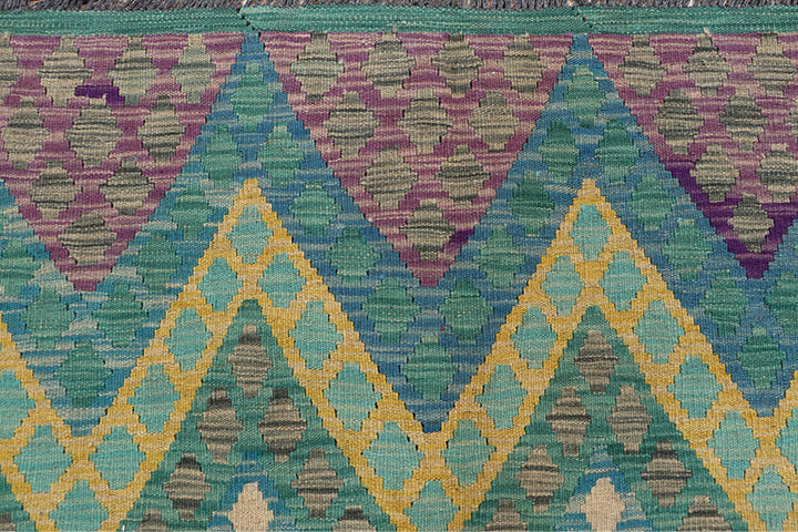 Multi Colored Kilim 8' 1 x 10' 11 - No. 66948 - ALRUG Rug Store