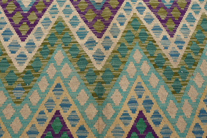 Multi Colored Kilim 8' 1 x 10' 11 - No. 66948 - ALRUG Rug Store