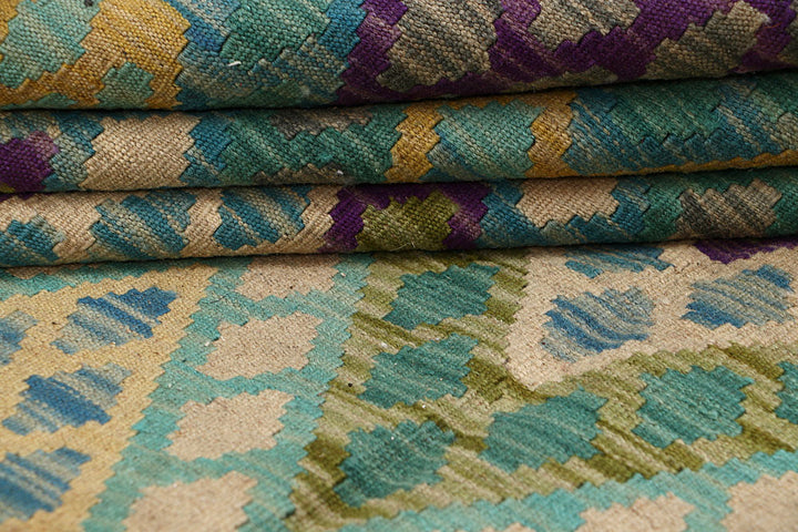 Multi Colored Kilim 8' 1 x 10' 11 - No. 66948 - ALRUG Rug Store