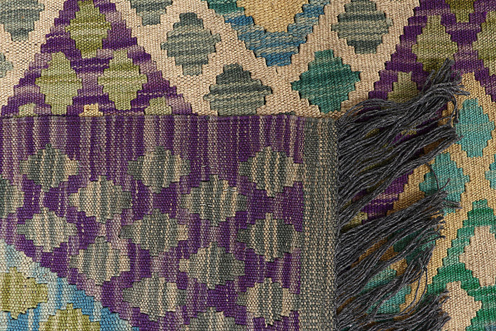 Multi Colored Kilim 8' 1 x 10' 11 - No. 66948 - ALRUG Rug Store