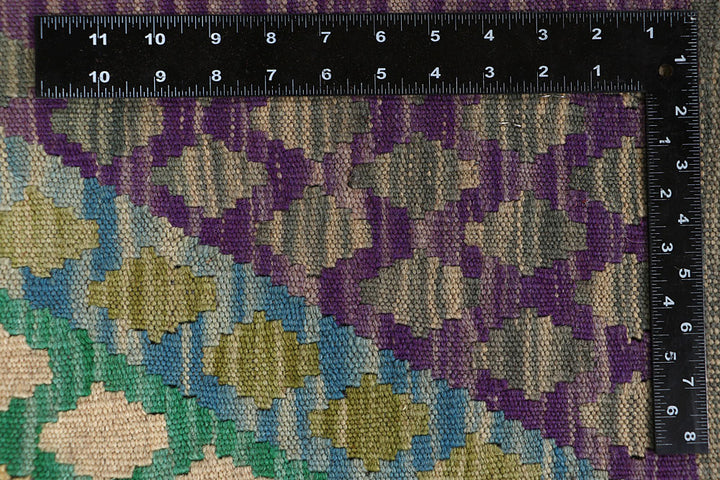 Multi Colored Kilim 8' 1 x 10' 11 - No. 66948 - ALRUG Rug Store