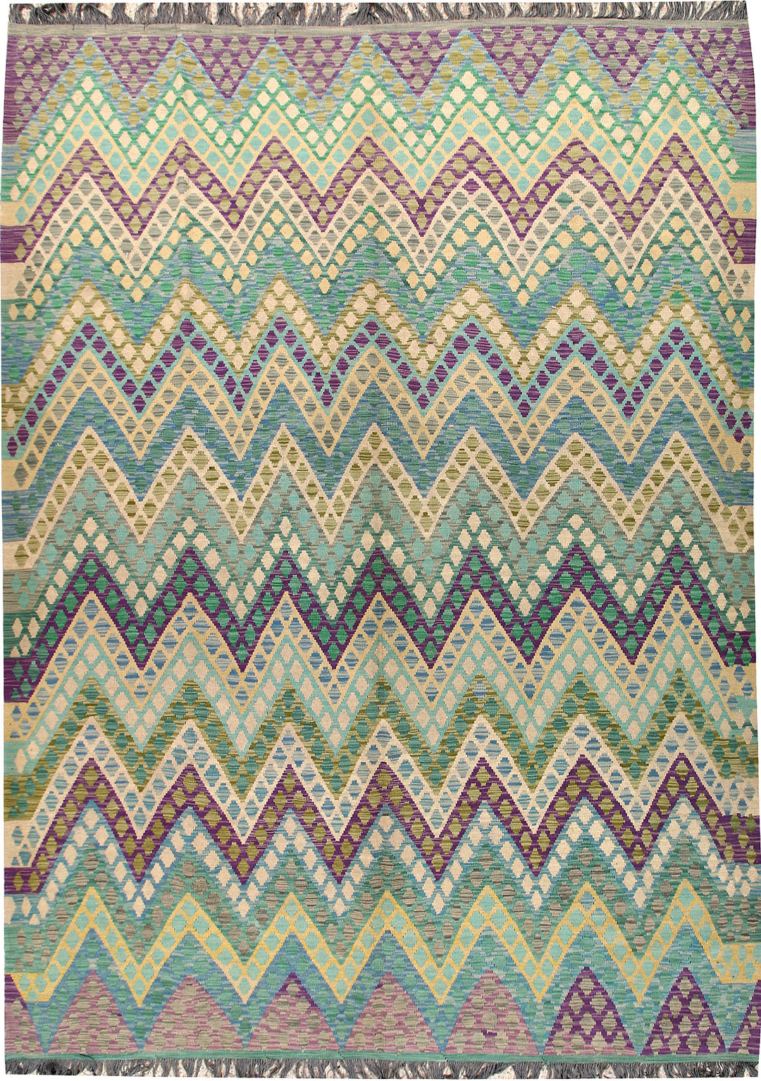 Multi Colored Kilim 8' 1 x 10' 11 - No. 66948 - ALRUG Rug Store